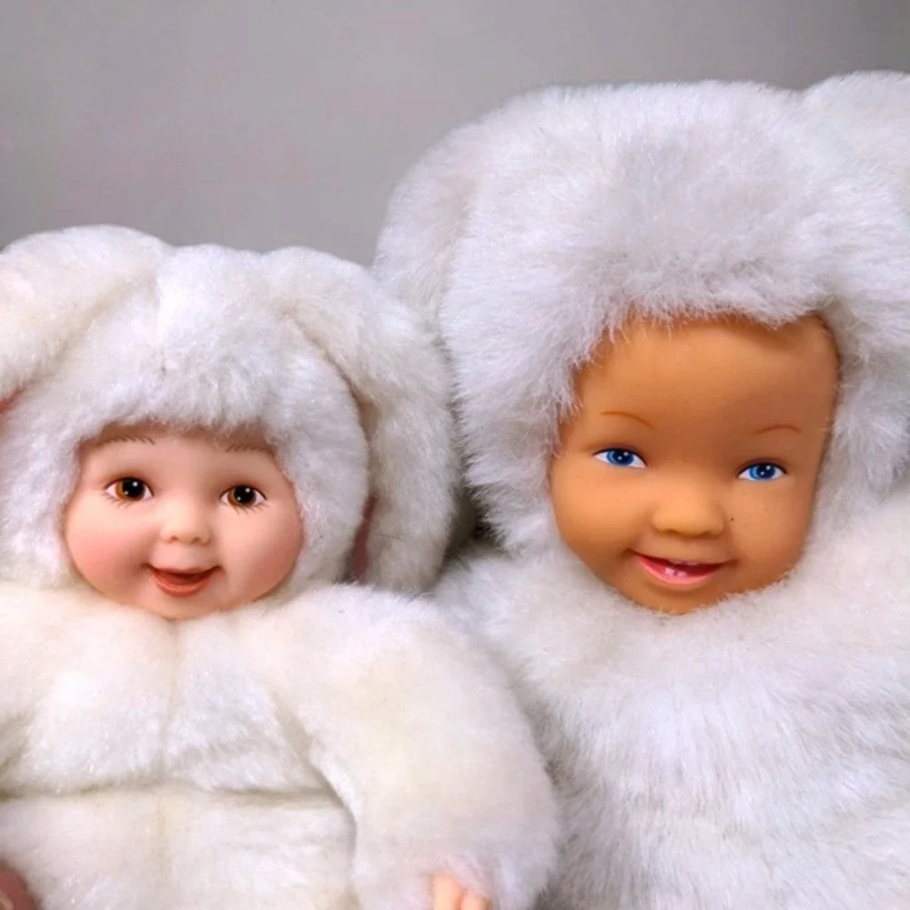Anne Geddes Baby Bunny Plush Doll‎ Set 9